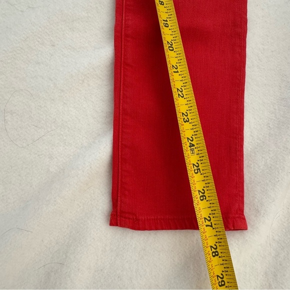 Adriano Goldschmied AG Red Slim Straight Ankle Jeans Size 28R - Picture 10 of 12